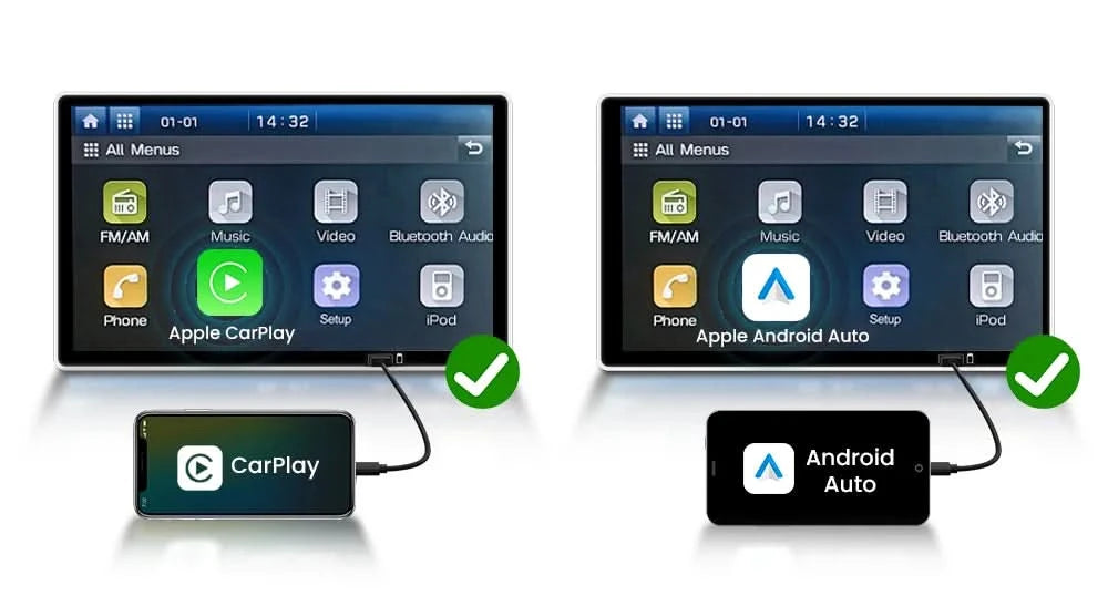 Carlinkit SDM660 Aibox Android 13 USB-A CarPlay Android Auto Wireless Adapter Unterstützt Online-Video Spotify Netflix Bluetooth Wifi