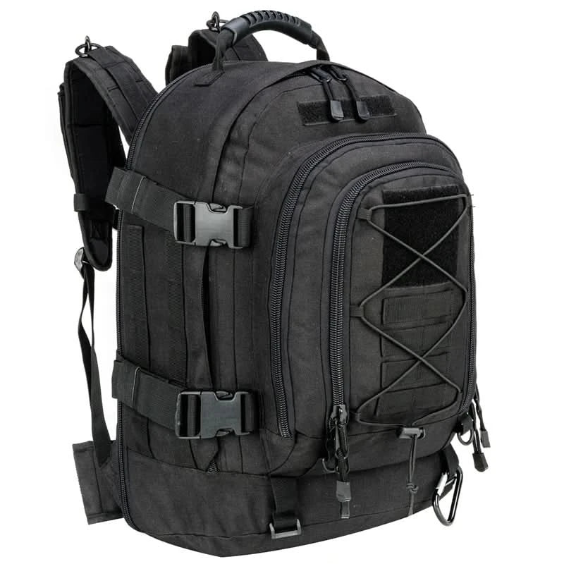 LQARMY 60L Military Tactical Backpack Army Assault Rucksack Outdoor 3Day Expandable Travel Backpack Hiking Molle Bug Out Bag