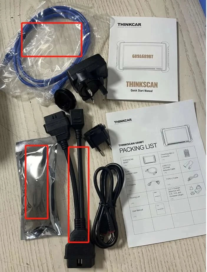 Globale Version THINKCAR THINKSCAN 689BT OBD2 Diagnosegerät DOIP CANFD Bidirektionale ECU-Codierung 35 Rücksetzungen Lebenslange kostenlose Updates