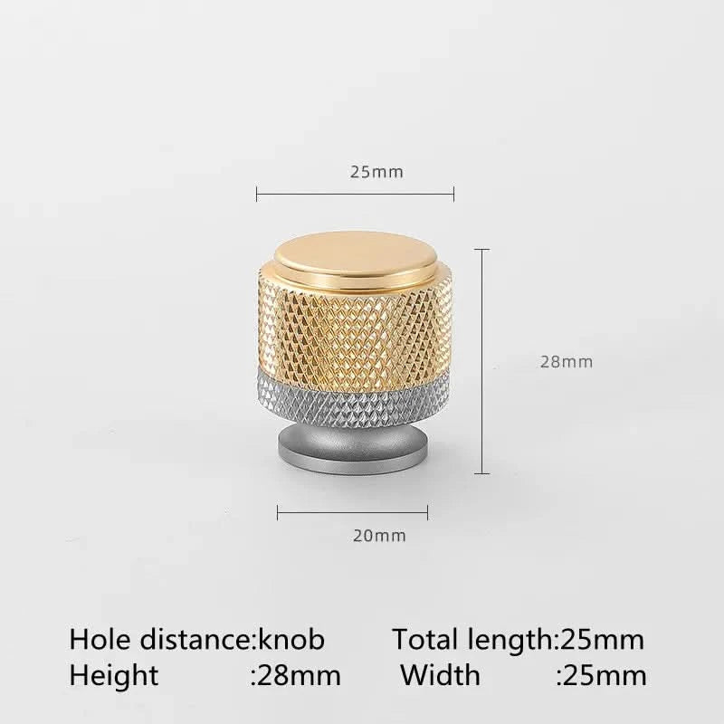 KK&FING Aluminium Knurled Handle Furniture Gold Cabinet Knobs Long Handles Kitchen Cupboard Drawer Knobs Dold Knobs And Pulls