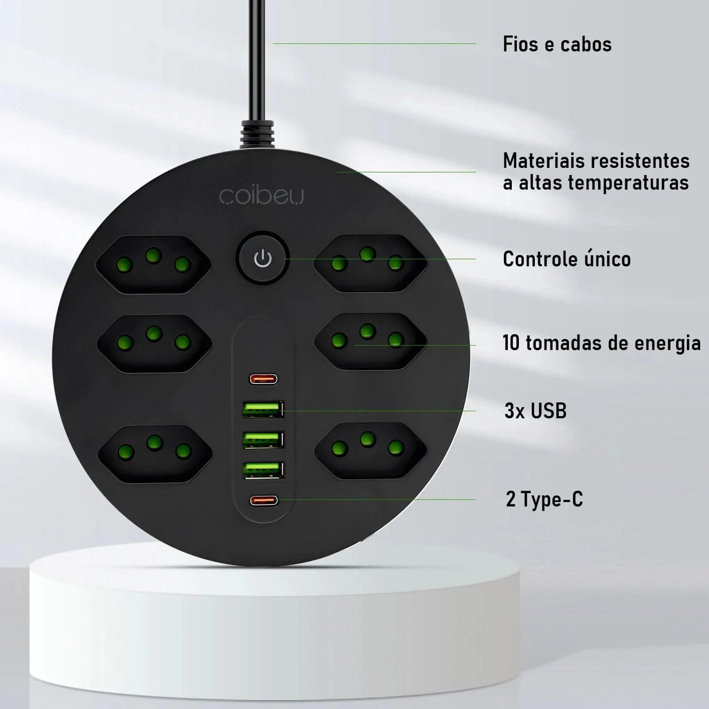 Extension socket, electrical extension, USB socket, power outlet line filter, socket extension, 10A,110-220V