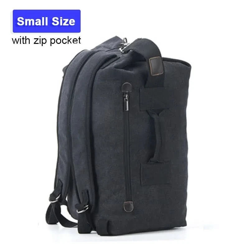 Outdoor-Reisetasche Rucksack Mode Große Kapazität Rucksack Herren Leichter Rucksack Herren Gepäck Canvas Eimer Schultertaschen für Männer