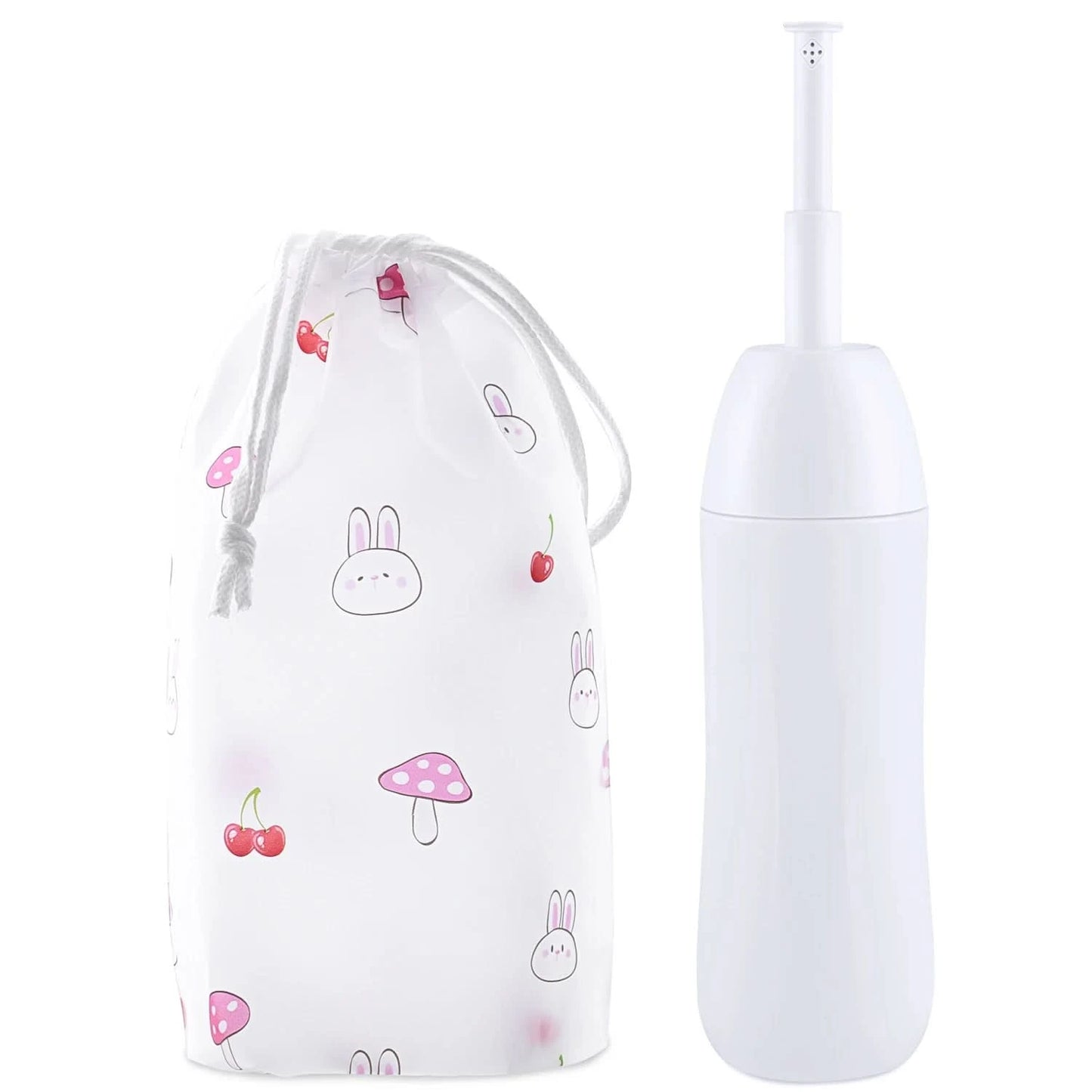 Tragbares Bidet – Reise-Handbidetflasche mit einziehbarer Sprühdüse zur Hygiene-Reinigung, Körperpflege, 400 ml, mit Tasche