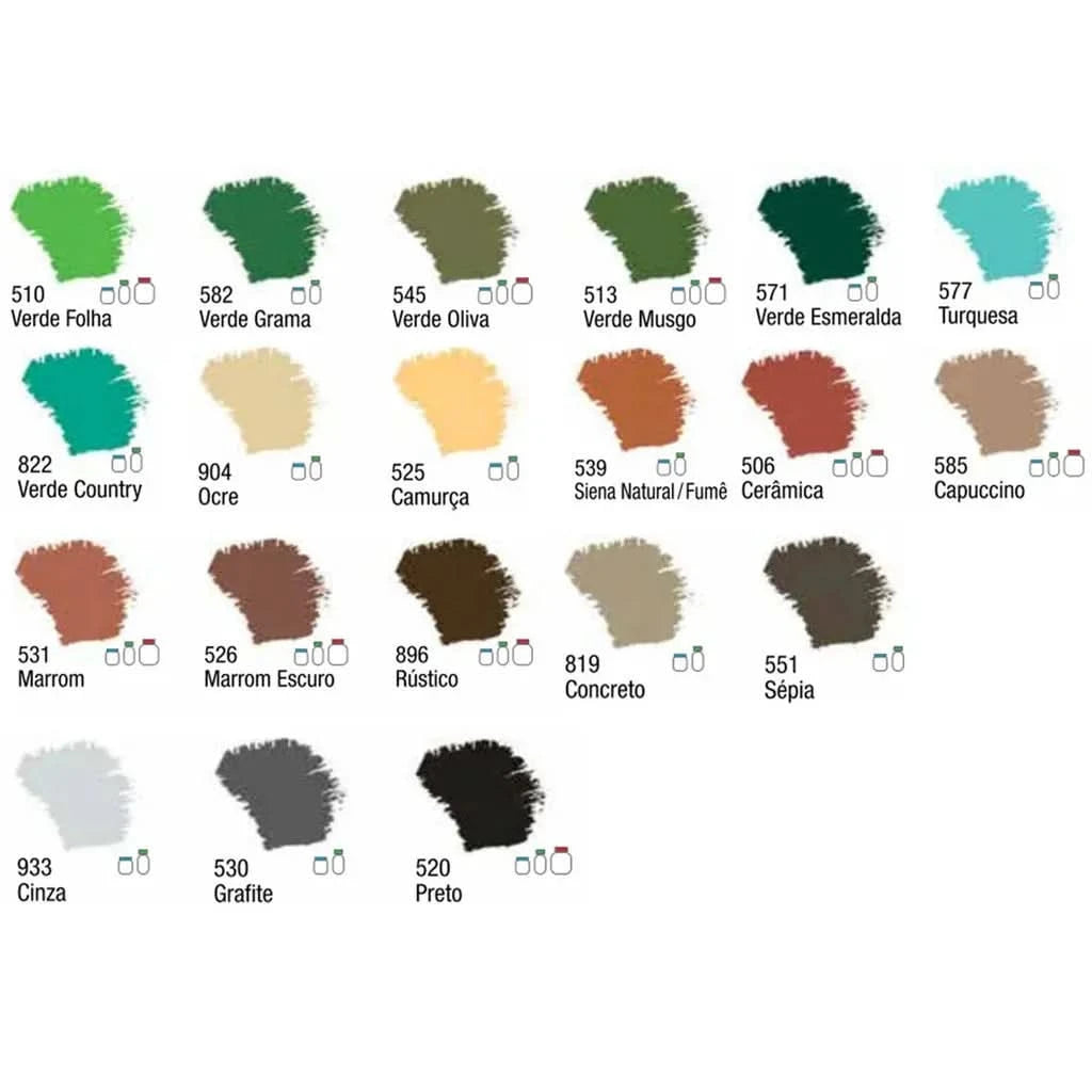 12 Kit Accrilica Paint For Crafts 37ml Acrilex Choose Colors
