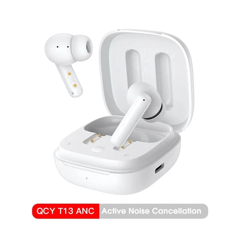 QCY T13 ANC Wireless Earbuds Bluetooth 5.3 TWS ANC Geräuschunterdrückung Kopfhörer 4 Mikrofone ENC Headset In-Ear Freisprech-Ohrhörer