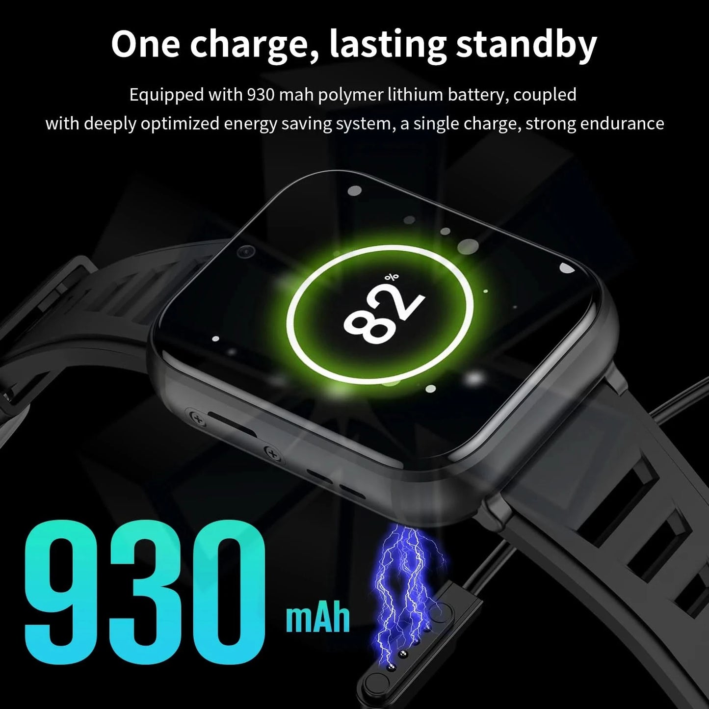Q668 4G Smartwatch 2025 Uhren 1,99 Zoll Herren Geschenk mit SIM Wifi Android IOS Wasserdicht Outdoor GPS Smartwatch für Xiaomi