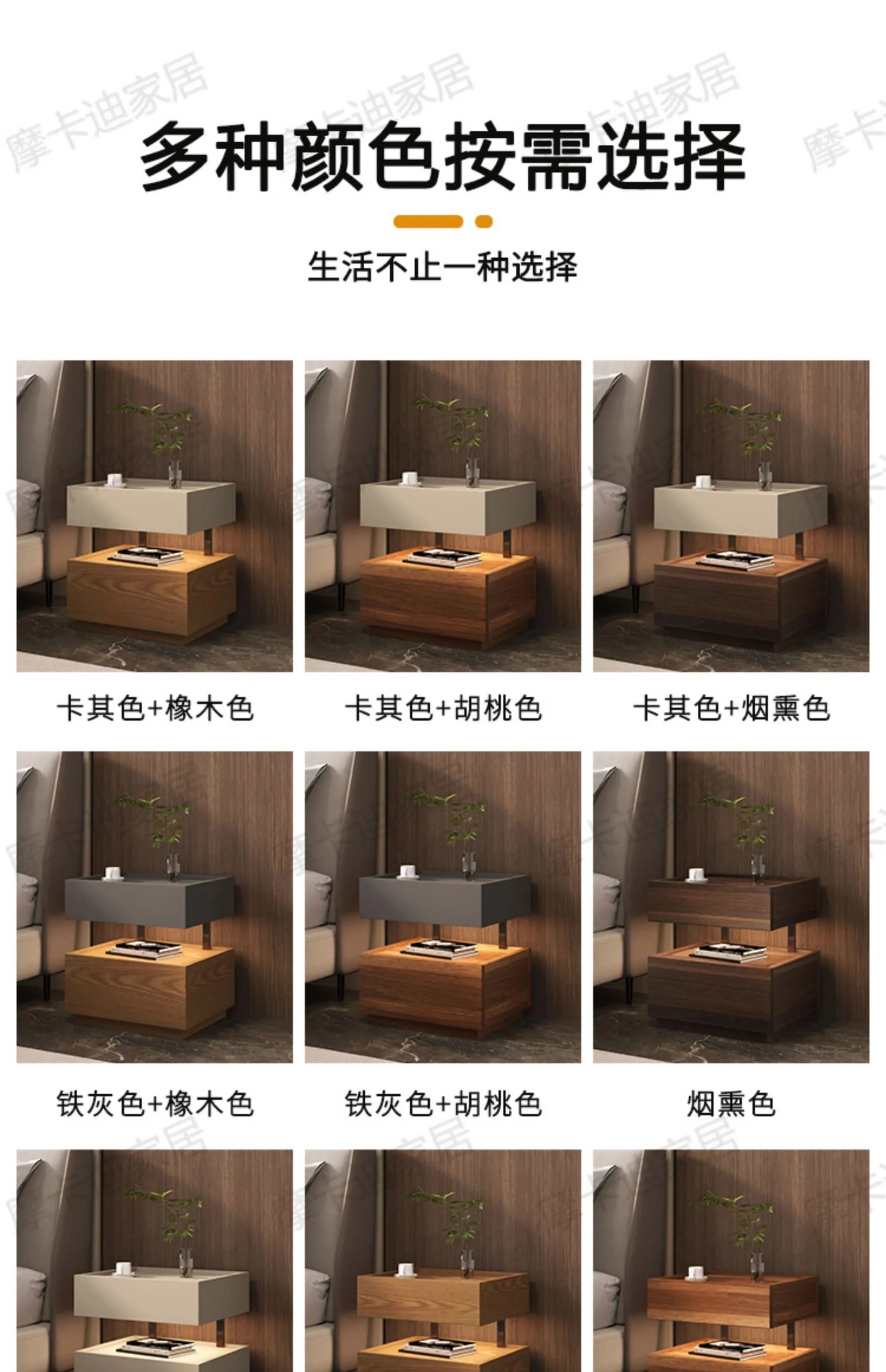 Simple European Bedside Table Classic Storage Luxury Trendy Night Table Modern Premium Comodini Camera Letto Bedroom Furnitures
