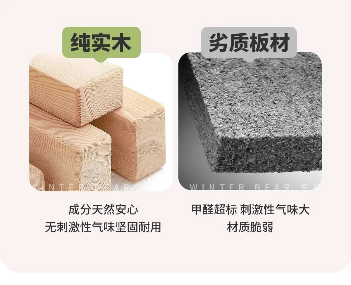 Boys and girls bed small apartment single bed 1.5 meters simple full solid wood tatami no bedside children's bed