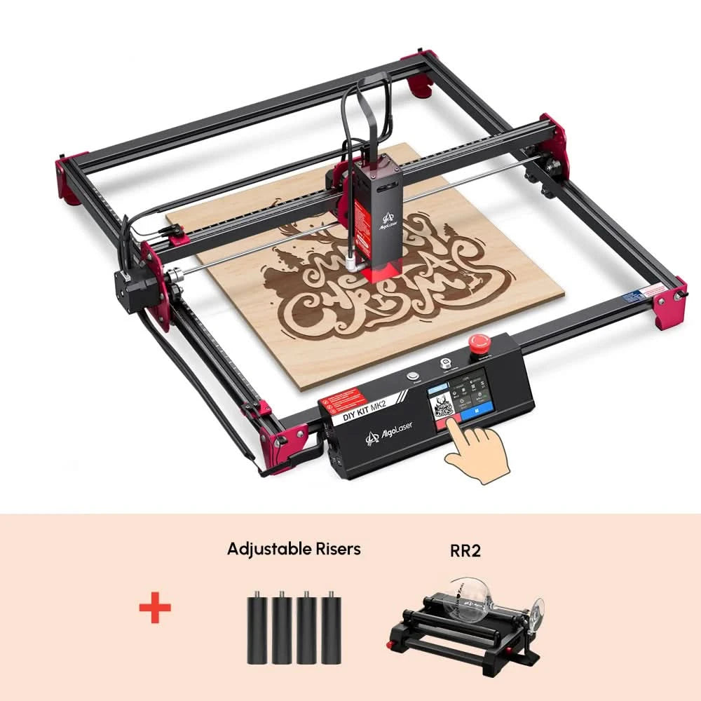 AlgoLaser DIY KIT MK2 10W for New Beginner Wood Engraving Mini Machine for DIY Crafting Glass Leather Engraving Area 400X435MM