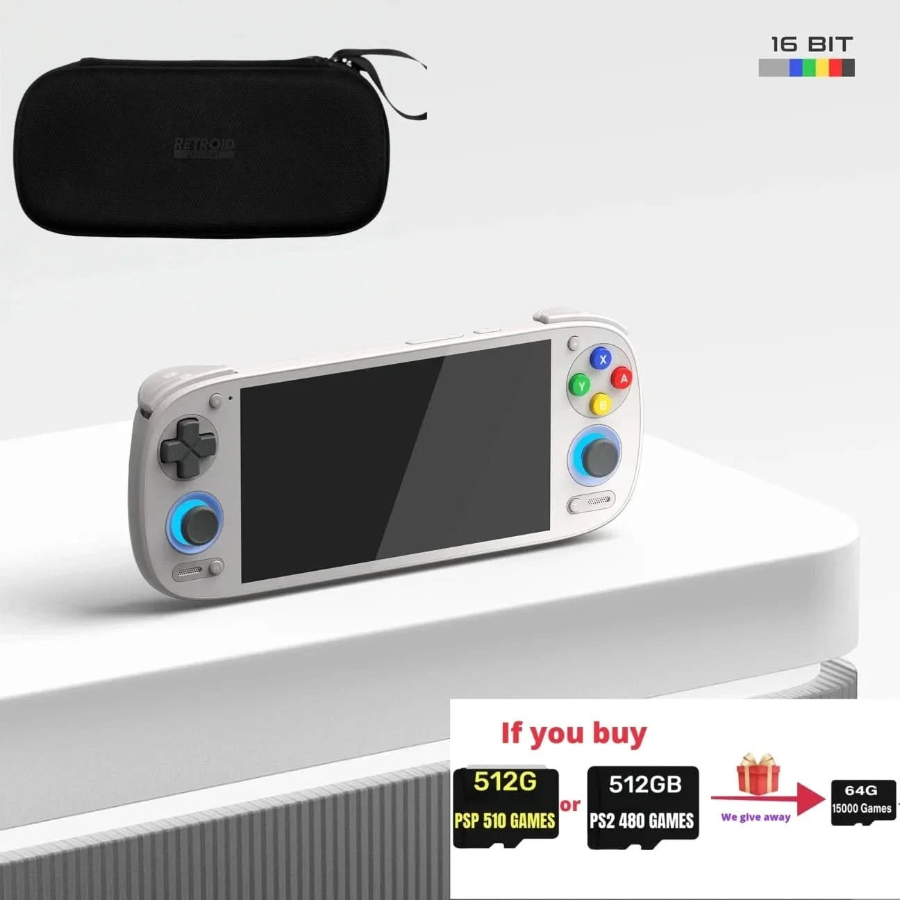 Retroid Pocket G2 Handheld-Spielkonsole Android 15 5,5 Zoll 1080P AMOLED Bildschirm 5000mAh Hall-Effekt Joystick RP G2 Spielekonsole