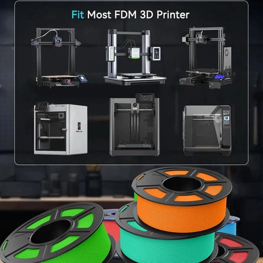 JAYO High Speed Matte PETG Multiple Colors Mixed 10 Rolls Filament 175mm Non-toxic Bubble Free Smooth Suitable for 3D Printi