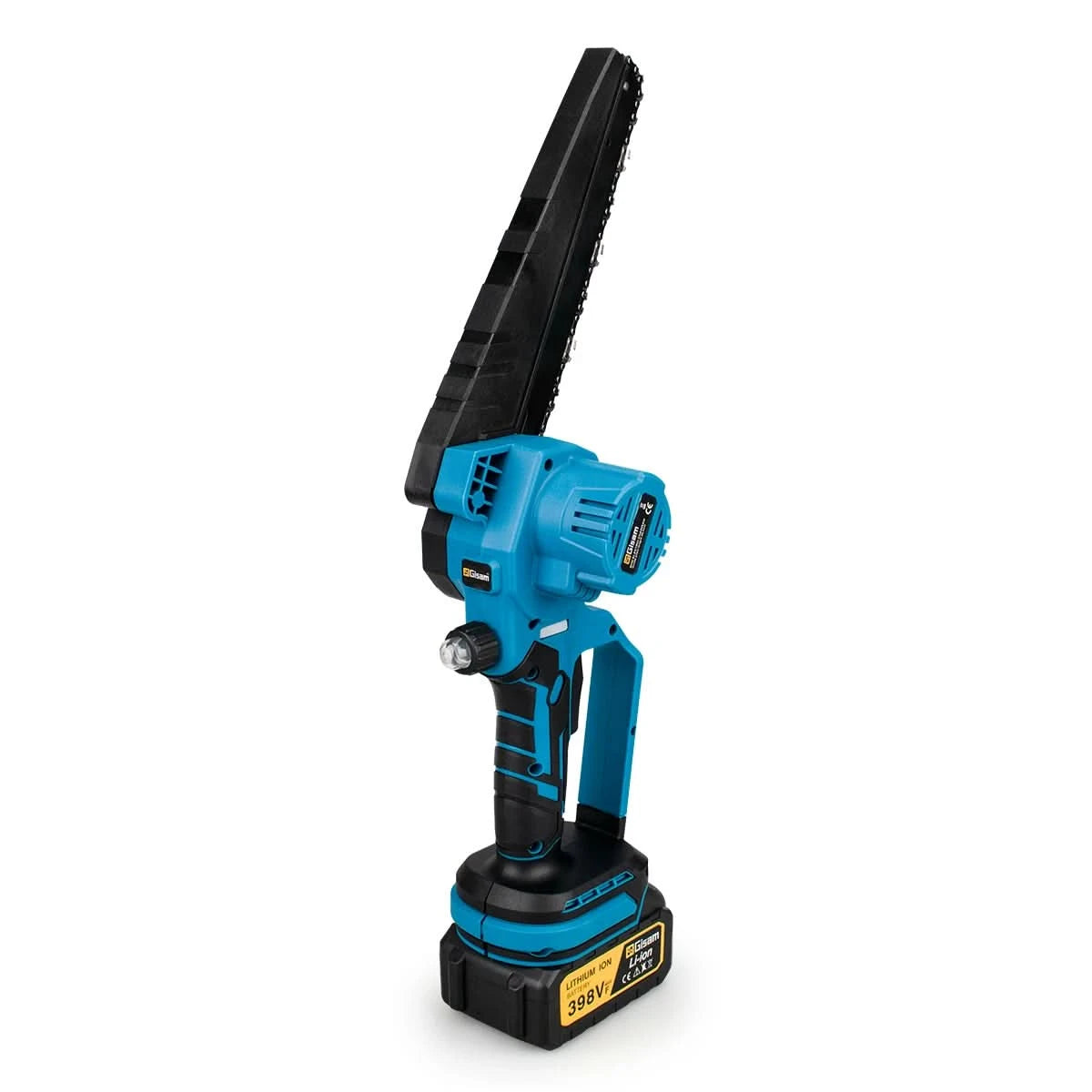 Gisam 8 Inch Brushless Electric Chainsaw Cordless Electric Saw Woodworking Garden Pruning Saw Tool For Makita 18V Battery Pins