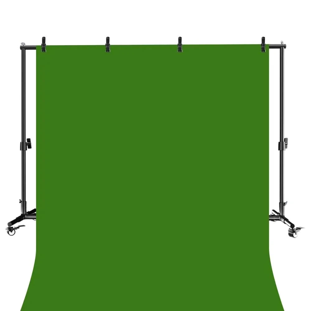 SH 2X2M / 2X3M Background Stand With 4pcs Wheels And 4pcs Fish Clips Photography Backdrop Frame Support For Photo Studio