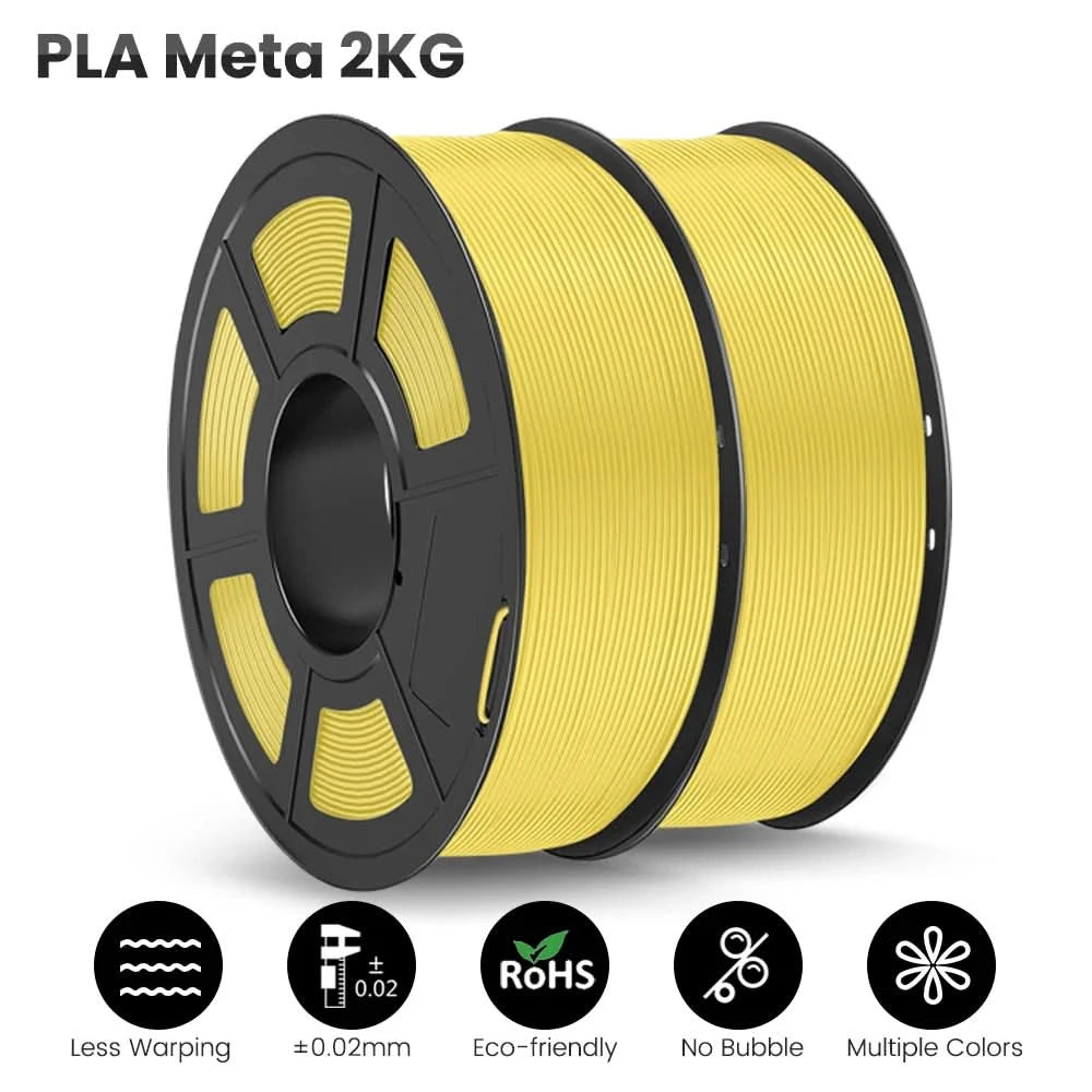 JAYO PETG/PLA/SILK/PLA Meta/PLA+/ABS 2 Rollen 3D-Drucker-Filament 1,75 mm Kreatives Modellmaterial für Kinder für 3D-Stift-Filament