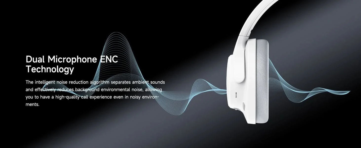 SoundPEATS Space Bluetooth Headphones Hybrid Active Noise Cancelling Wireless Headphone,123H Play,Mic,Multipoint Connection