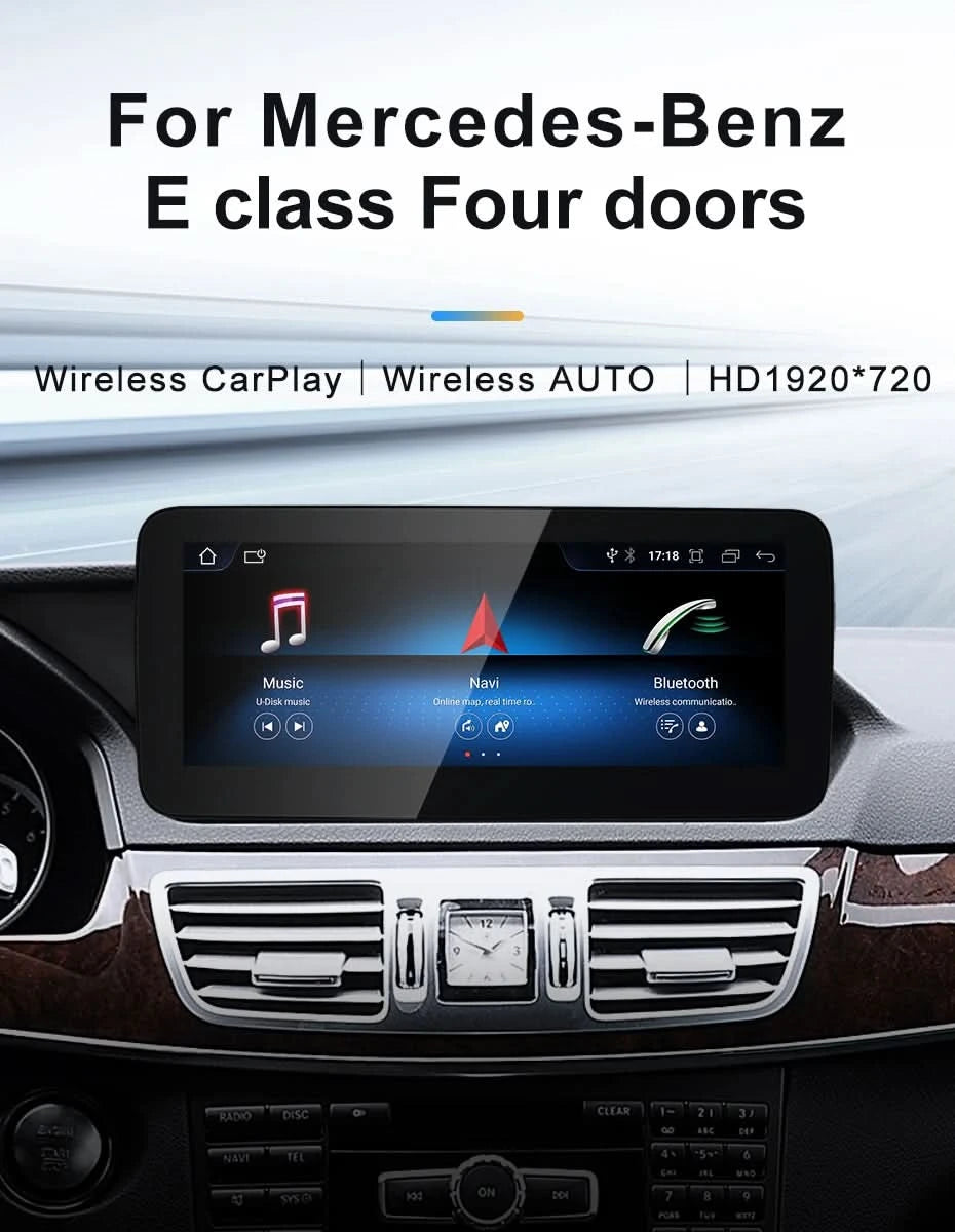 STWE Neues Auto Multimedia Drahtloses Android AUTO CarPlay 10,25 Zoll 12,3 Zoll Bildschirm für Mercedes Benz E-Klasse W212 Auto-Videoplayer