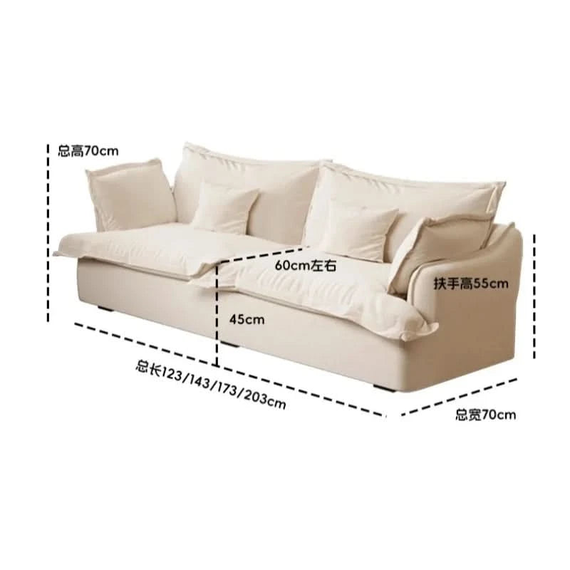Double Floor Living Room Sofas Designer Cushion Adults Comfortable Sofa Floor Elegant Divani Da Soggiorno House Accessories