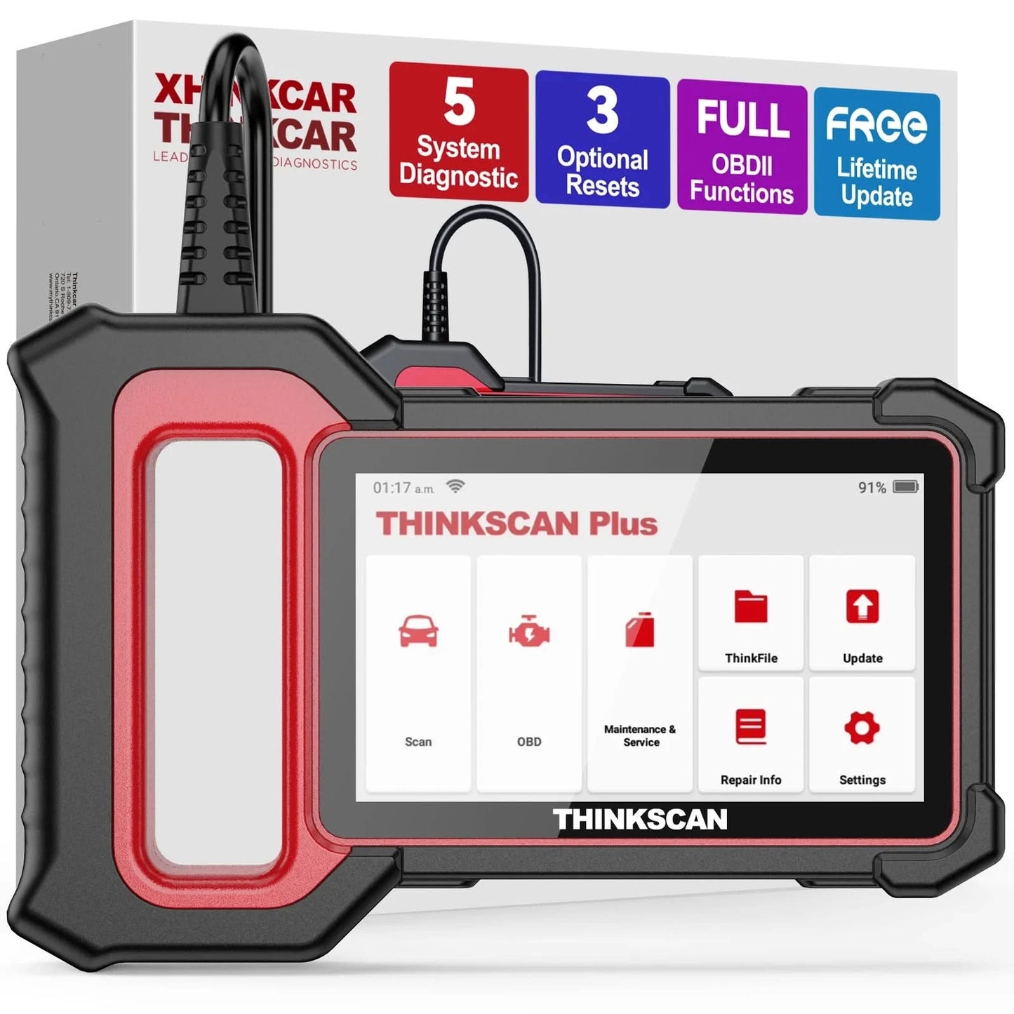 THINKSCAN PLUS S7 S6 S4 THINKCAR OBD2 Scanner Auto ABS, SRS, ECM, TCM, BCM, AC System Auto EOBDⅡ Diagnose-Scan-Tool Auto Codeleser