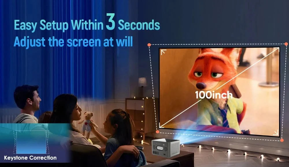 WZATCO A9 300inch 1080P Fully Automatic 4K HDR Auto focus Android 32GB Wifi Smart RJ45 LED Projector LCD Proyector Home Beamer