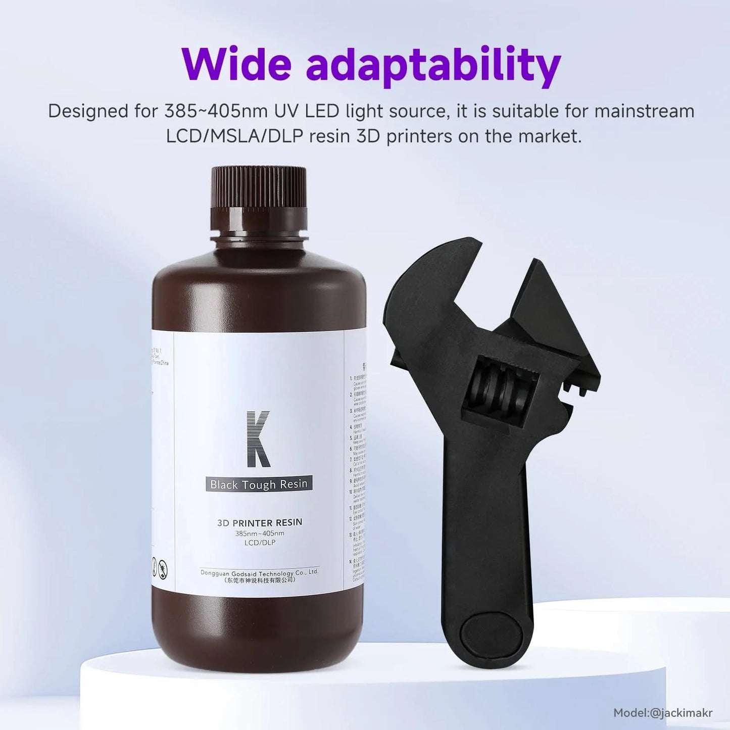 Resione K+ Tough ABS-ähnliches 3D-Harz Kratzfest Hohe Präzision UV 405nm für LCD SLA DLP Elegoo Anycubic 3D-Drucker