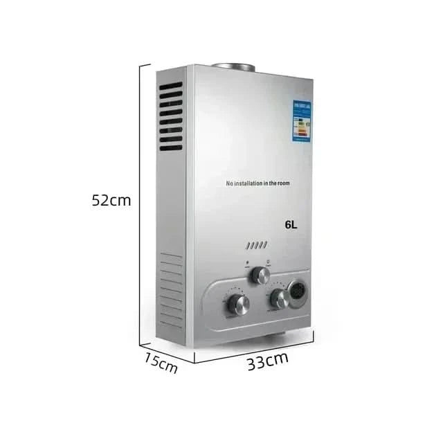 Sihao 6L 8L 10L 12L 16L 18L Flüssiggas-Durchlauferhitzer Sofortiger Gasboiler Butan Propan Gasboiler für Camping und Outdoor
