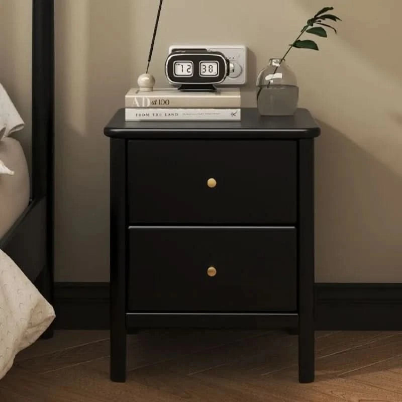 Simple Wooden Art Bedside Table Nordic Style Drawer Type Living Room Storage Cabinet Modern Multifunctional Bedroom Furniture