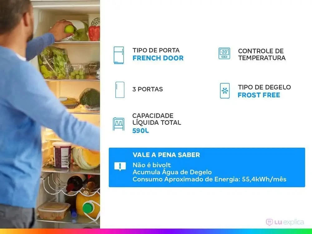 Electrolux Frost Free Multidoor Kühl-/Gefrierkombination-220V