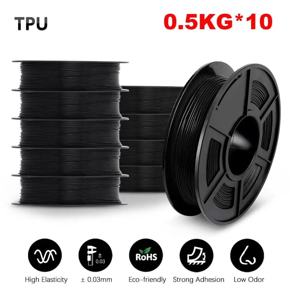SUNLU 3D Filament PLA/PLA META/PETG/ABS/TPU/PLA MATTE 1.75mm 10 Rollen 1KG/0.5KG 3D-Drucker-Filament für 3D-Drucker