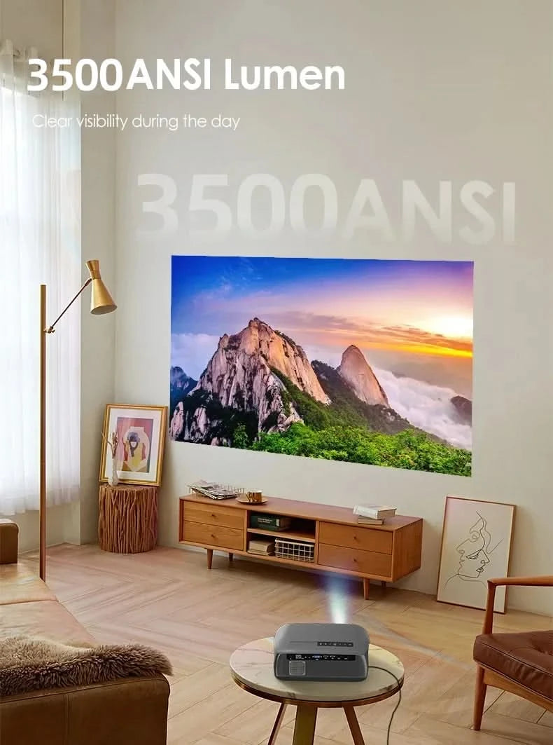 CAIWEI A10R Projektor 4K Android für Zuhause Full HD 1080P Autofokus Wifi 6 3500 ANSI Smart TV Tragbarer Beam-Projektor in Brasilien