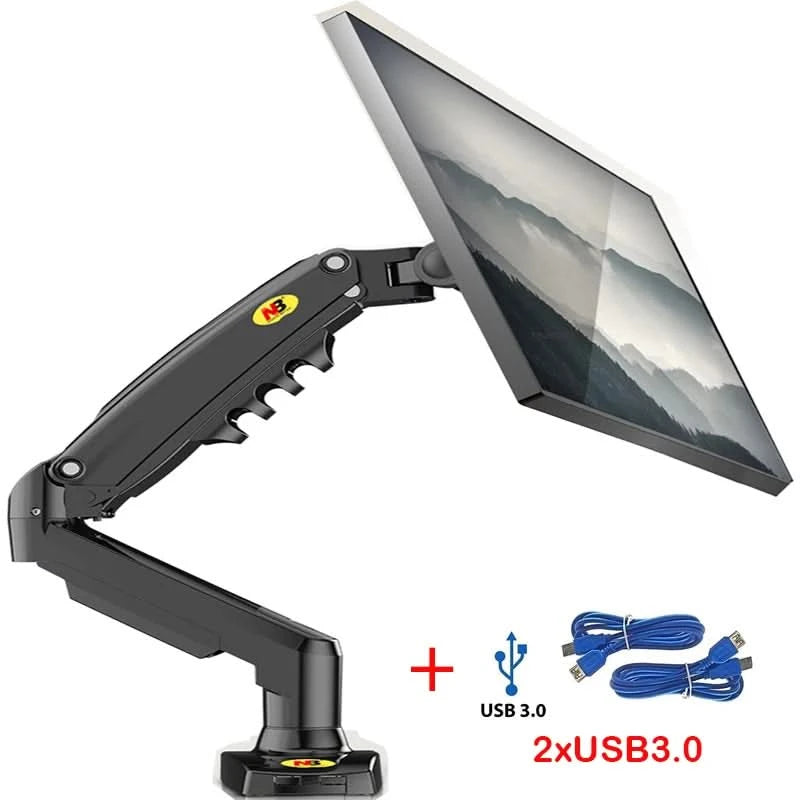 F80 Gasfeder 17-30 Zoll Desktop-LED-LCD-Monitorhalterung Arm Ergonomische Gasfeder Flexi-Halterung Belastung 2~9kg