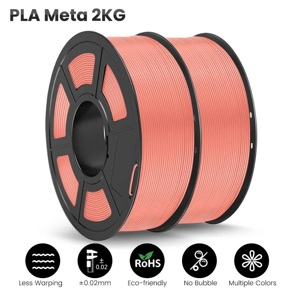 JAYO PETG/PLA/SILK/PLA Meta/PLA+/ABS 2 Rollen 3D-Drucker-Filament 1,75 mm Kreatives Modellmaterial für Kinder für 3D-Stift-Filament