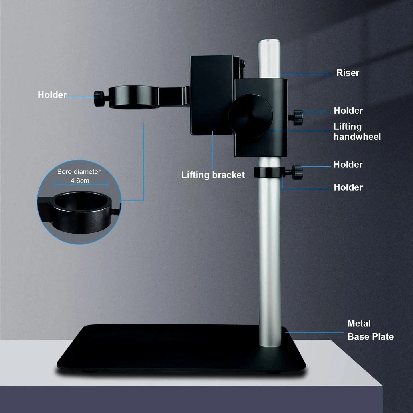 13MP Video Microscope HDMI VGA Industrial Microscope Camera 1-130X/150X/215X C mount Lens For Soldering Repair Image Collection