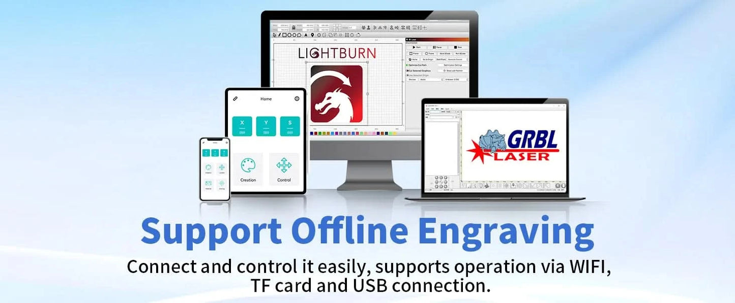 Twotrees TTS-20 Max Metall-Lasergravurmaschine 600x600mm Arbeitsbereich Laserschneidmaschine zum Schneiden von MDF Acryl Leder Holz