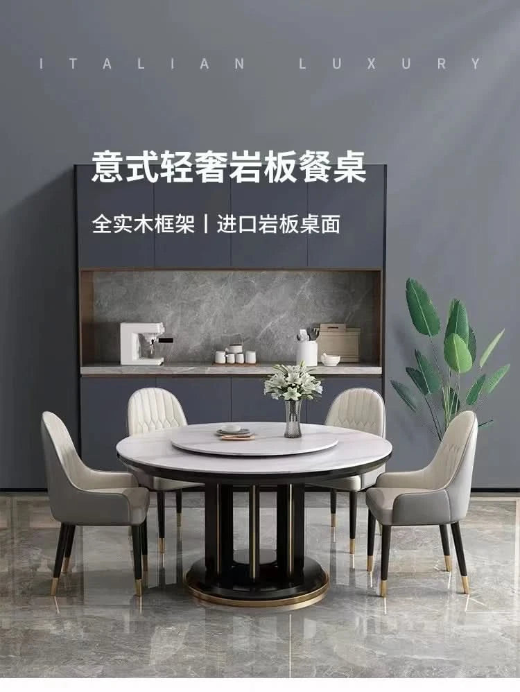 Round 6 People Dining Table Kitchen Living Room Dressing Dinning Table Set Coffee Hospitality Mesa Comedor Kitchen Furniture