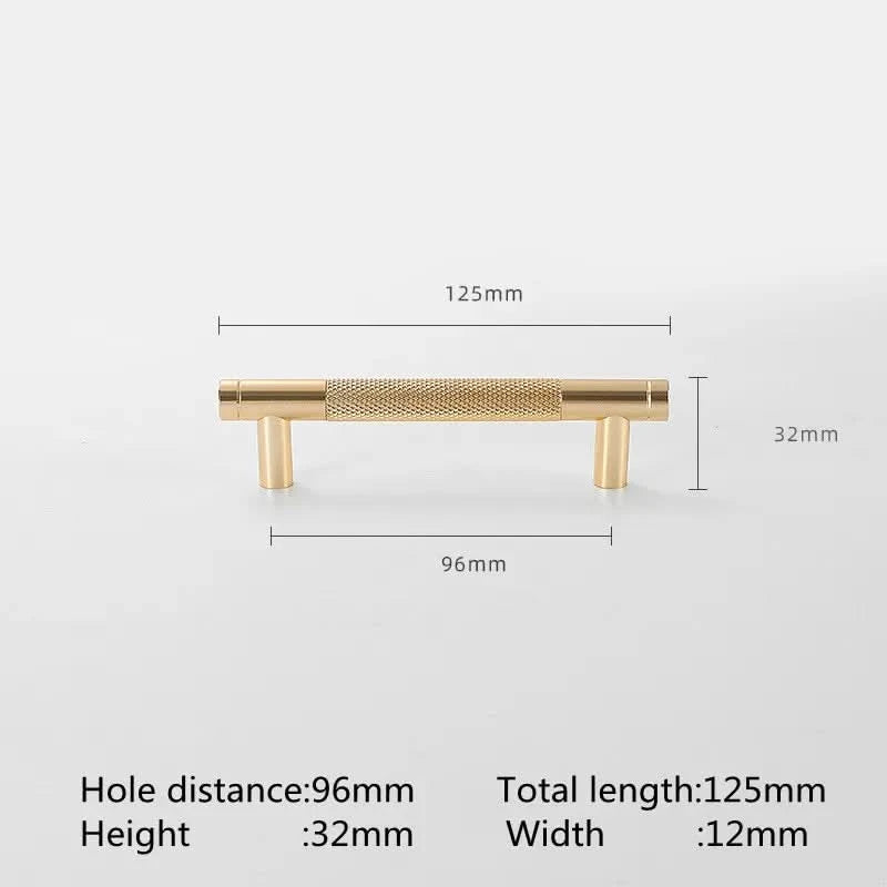 KK&FING Aluminium Knurled Handle Furniture Gold Cabinet Knobs Long Handles Kitchen Cupboard Drawer Knobs Dold Knobs And Pulls