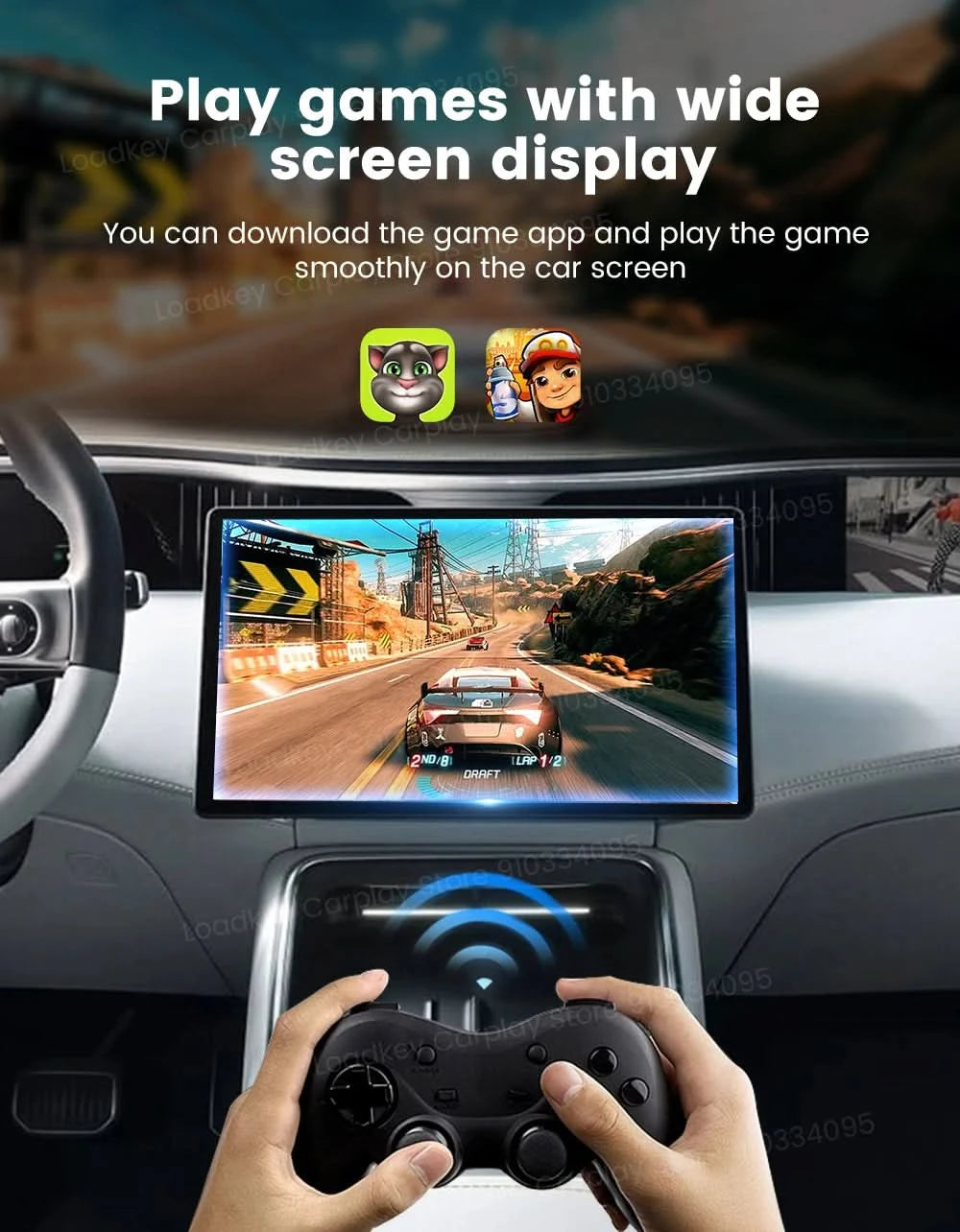 Carlinkit HDMI-Ausgang Auto TV Mate Carplay Qualcomm 6225 8-Core Android Auto Wireless Adapter unterstützt Youtube GPS Split Screen