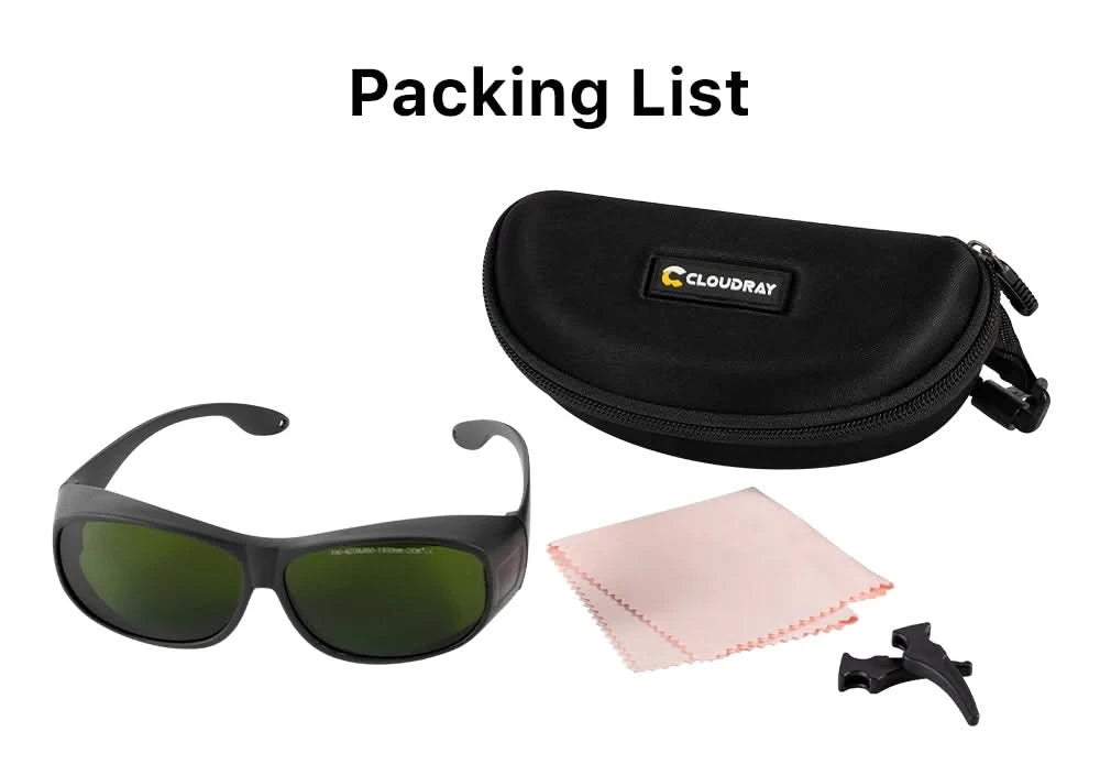 Cloudray 1064nm Style C OD6+ Laser Safety Goggles Protective Glasses Shield Protection Eyewear For YAG DPSS Fiber Laser
