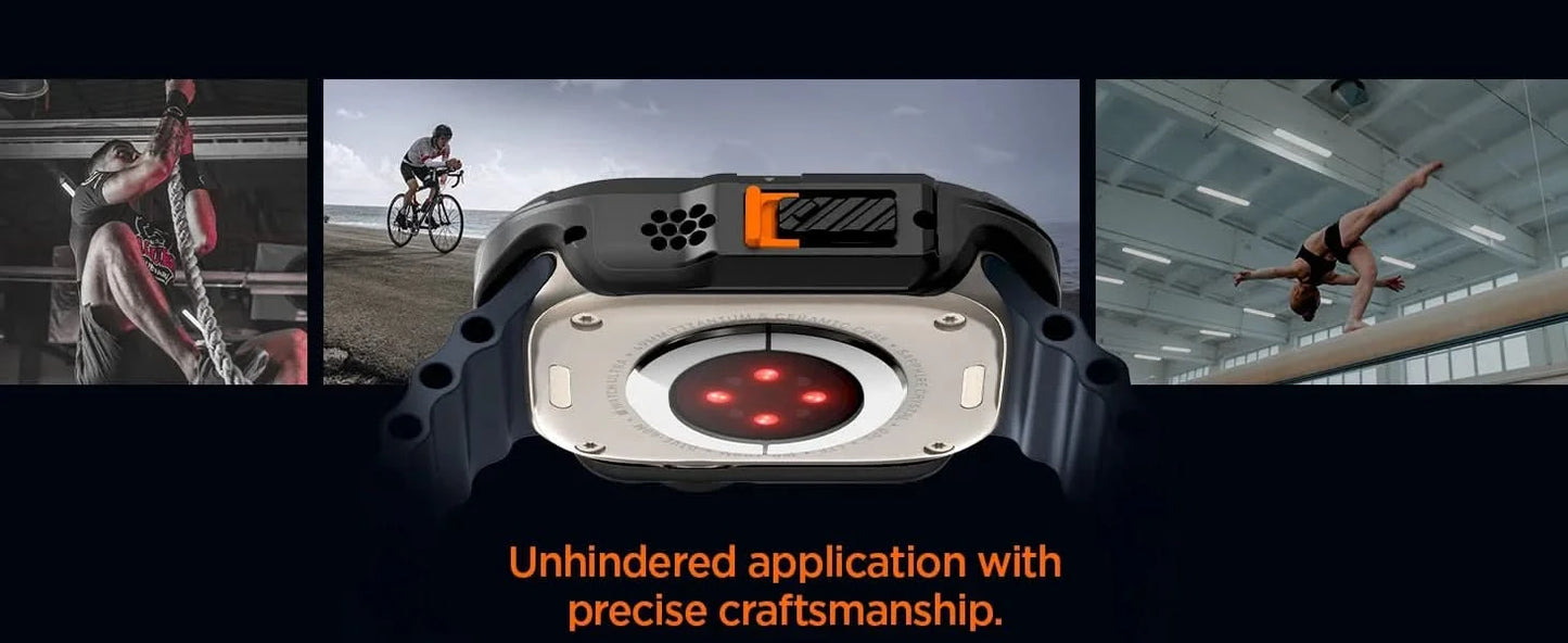Lock Fit Designed for Apple Watch Ultra 2/Apple Watch Ultra Case with Secure Locking System Apple Watch Ultra 49mm Case - Black