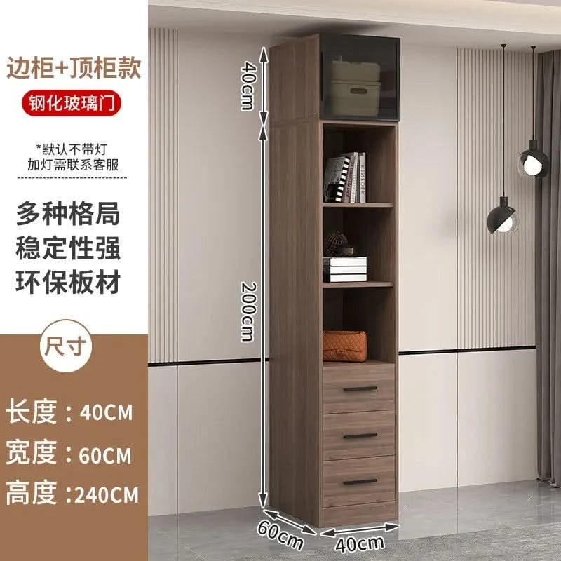 Glass light luxury corner cloakroom wardrobe Double clothes closet cabinets and wardrobes Cabinet dressing clothe home furniture