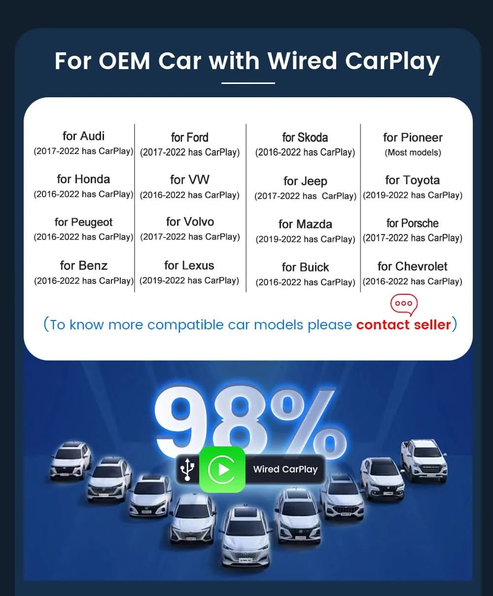 CarlinKit CarPlay Ai Box Android 13 Plus oder Android 11 Smart Car Box Android Auto Wireless CarPlay 4GLTE für Audi Mazda VW Haval