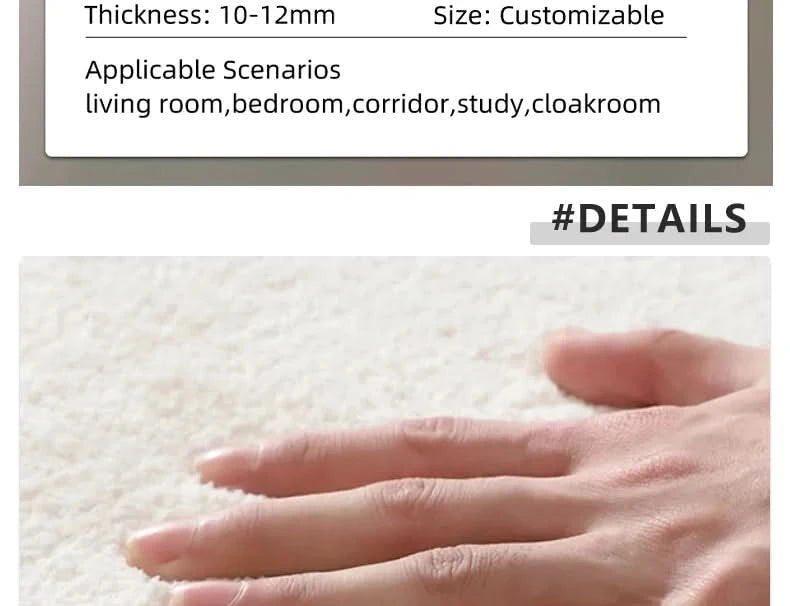 Bedroom Carpet Bedside Floor Mat Cute Soft Plush Room Decor Long Rug Comfortable Shaggy Korean Carpets Home Decoration 침실 카펫