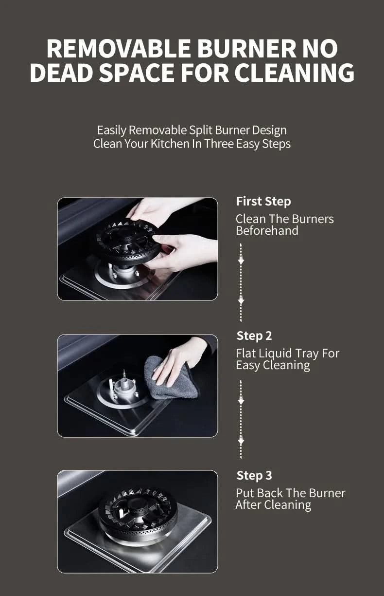Hot Selling 3-in-1 Smart Home Integrated Stove Glass Cooker With Smoke Extractor Cleaning Cabinet For Gas/Electric Household Use