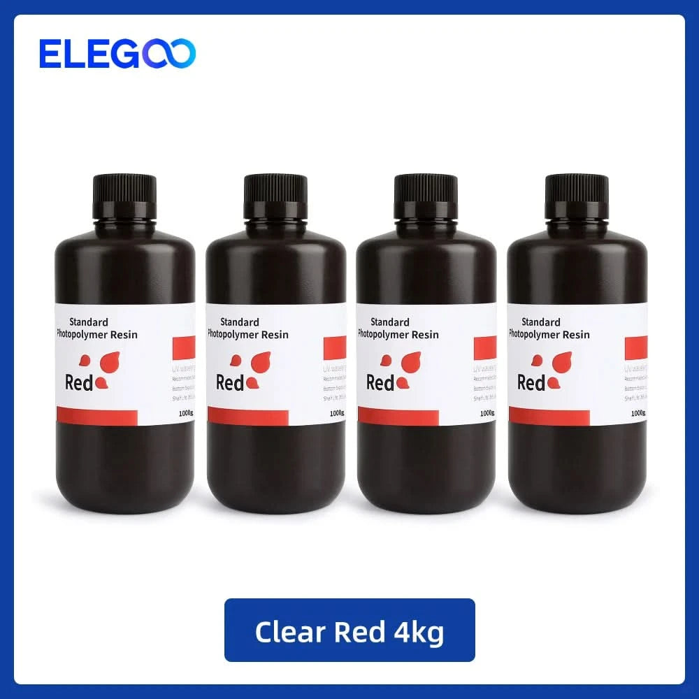 Elegoo 1KG/2KG/4KG UV-Harz 2.0 für 3D-Drucker SATURN 3 ULTRA 3D-Druckmaterial UV-Harz normal 1kg Flüssigkeitsflasche