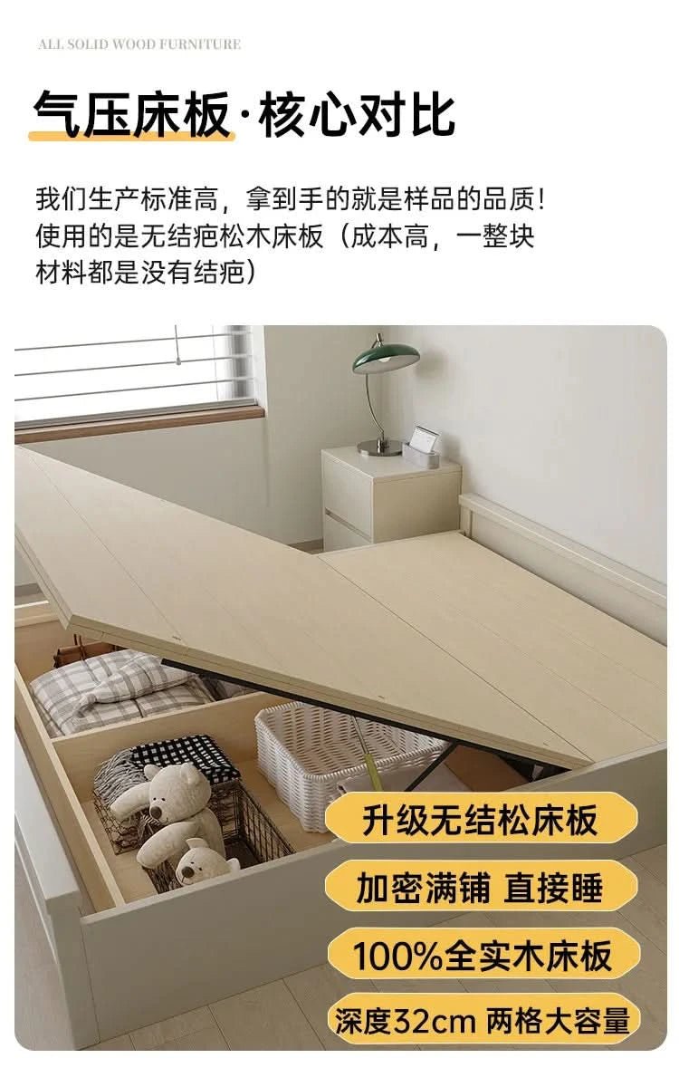 Bedside Table White Double Bed Wooden Bedding Teen Girls Queen Size Double Bed Frame High Clearance Hotel Bedroom Furnitures