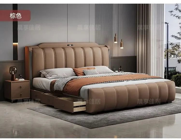 Bedsrooms Uniques Beds Frame Headboard Modern Luxury Beds Twin Storage Camas De Casal De Luxo Home Furniture Accessories