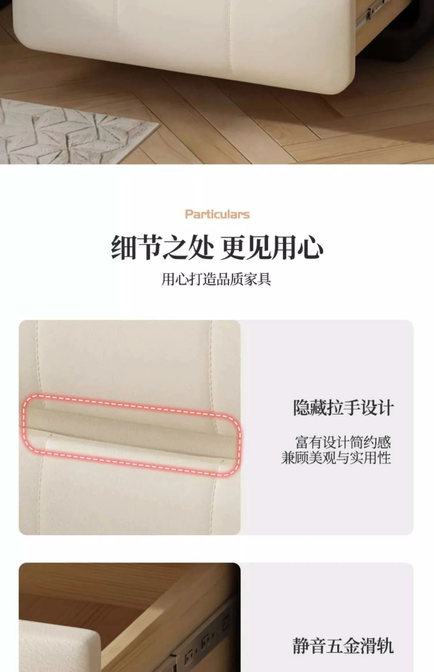 Children's Room Bedside Cabinet Free-Standing Wooden Storage Table Small Side Organizer for Bedroom Balcony