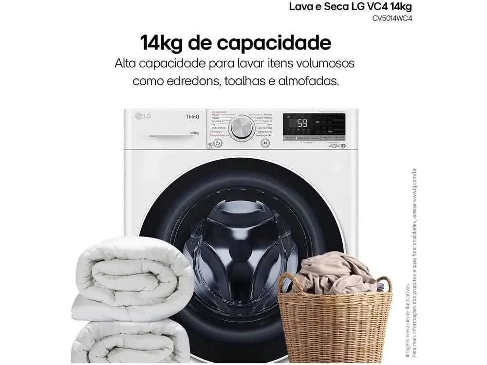 Waschtrockner LG 14kg Smart VC4 CV5014WC4 mit-110V
