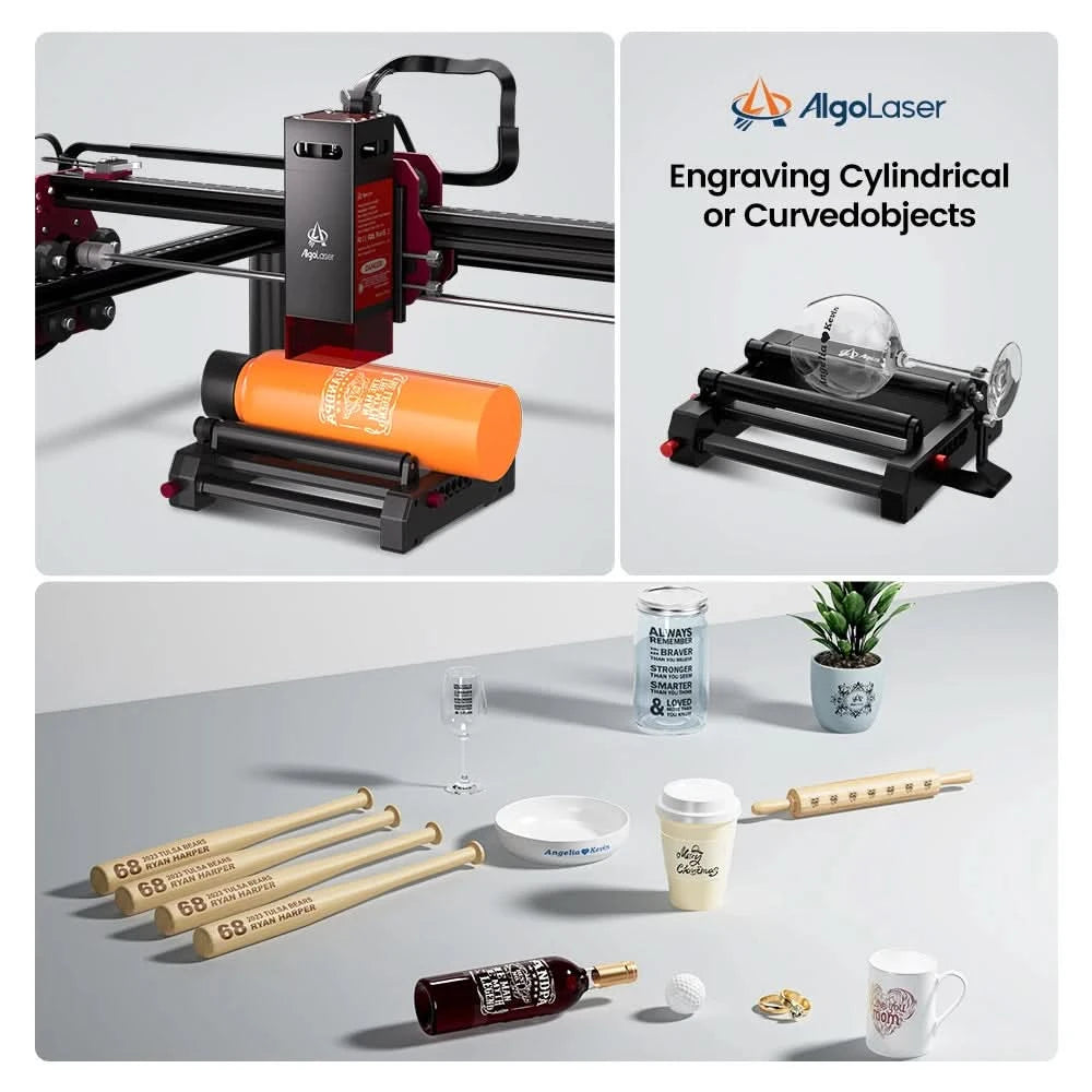 AlgoLaser DIY KIT MK2 10W Laser Engraving Cutting Machine Touch Screen for Wood Metal 10W Output Power Offline Work 400X435MM