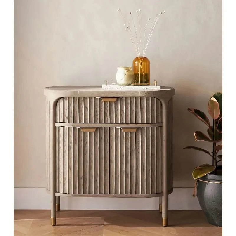 Modern Design Living Room Solid Wood Drawer Storage Corner Console Entryway Cabinet Chest of Drawers for Bedroom Mobilier