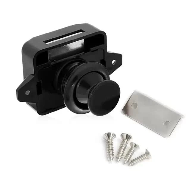 KAK 20 pieces RV Lock Push Lock for Camper Car RV Yacht Push Locks Furniture Cabinet Door Lock Hardware Child Safety Drawer Lock